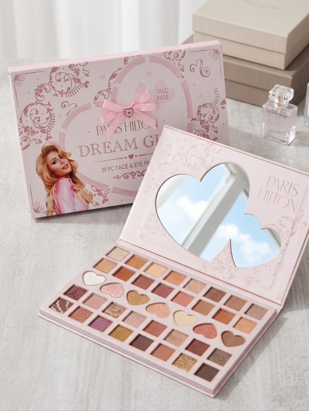 Paris Hilton Dream Girl 36-Color Eyeshadow Palette - Pink, Gold, Brown, Nude